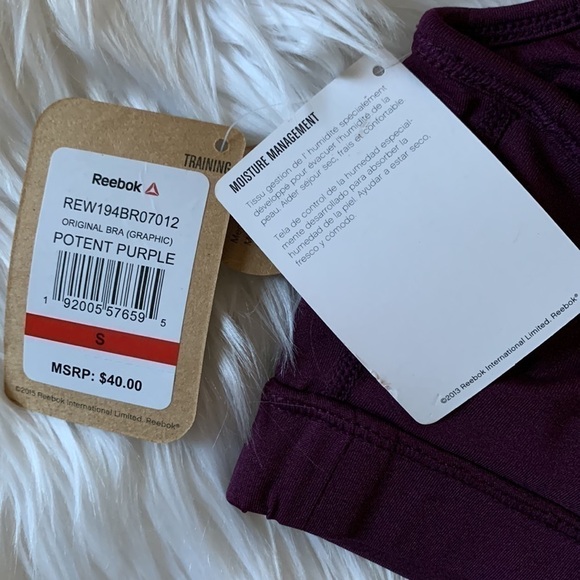 REEBOK Training Original Bra (Graphic) - Potent Purple - Picture 6 of 12